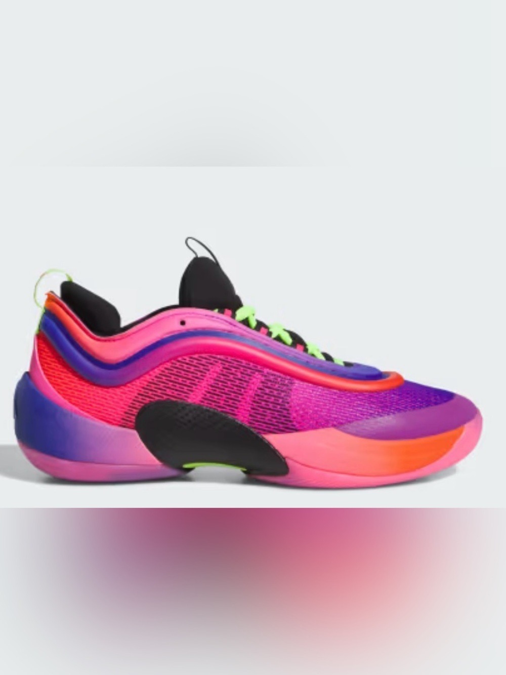 adidas D.O.N. Issue 6 Pink Purple Neon Black Orange IH8993 size  12